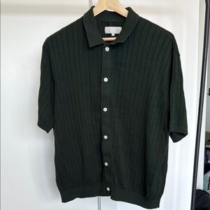Kith Forest Green Textured Shirt